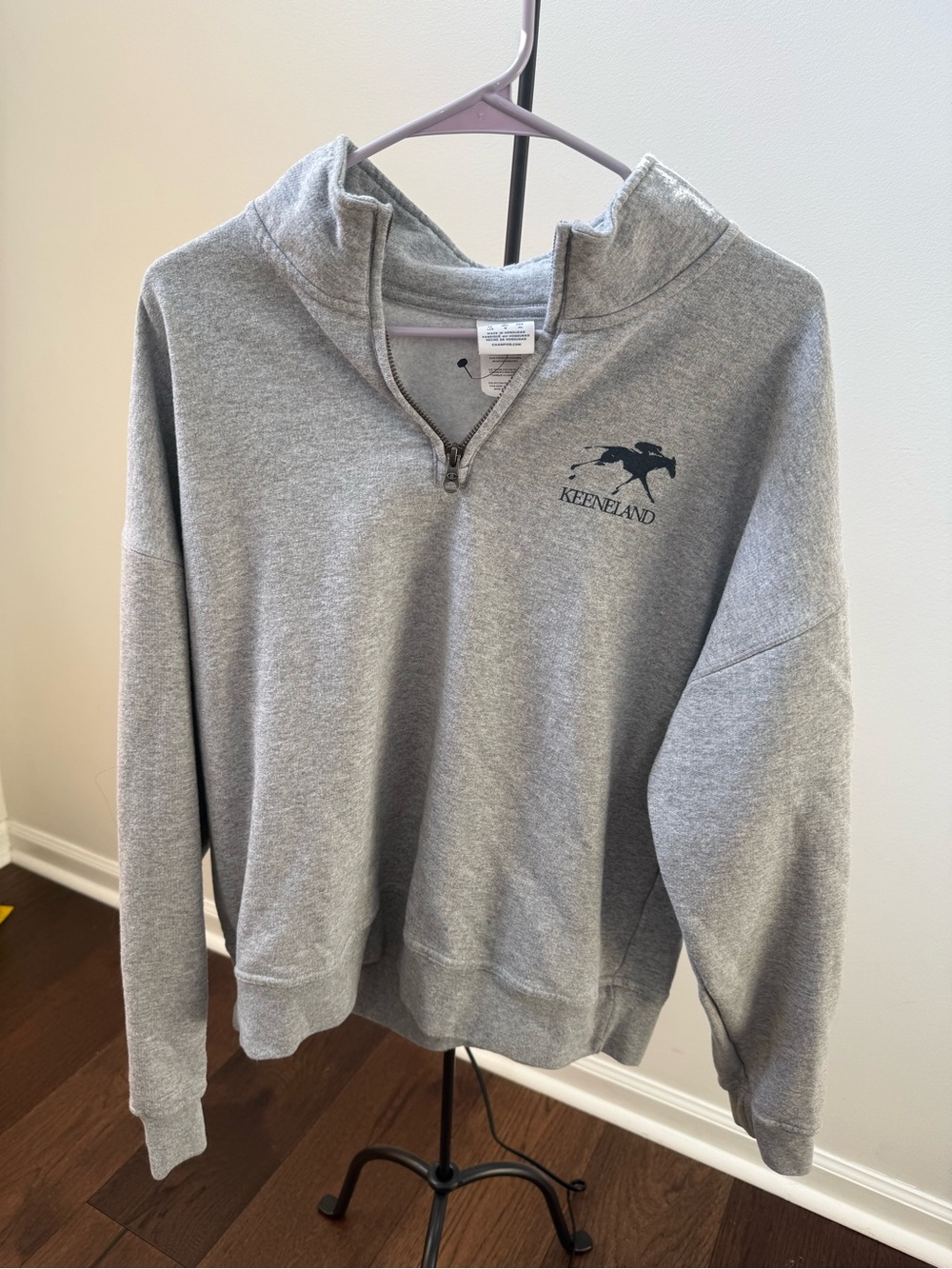 Men's Gray Keeneland Quarter-Zip Sweatshirt